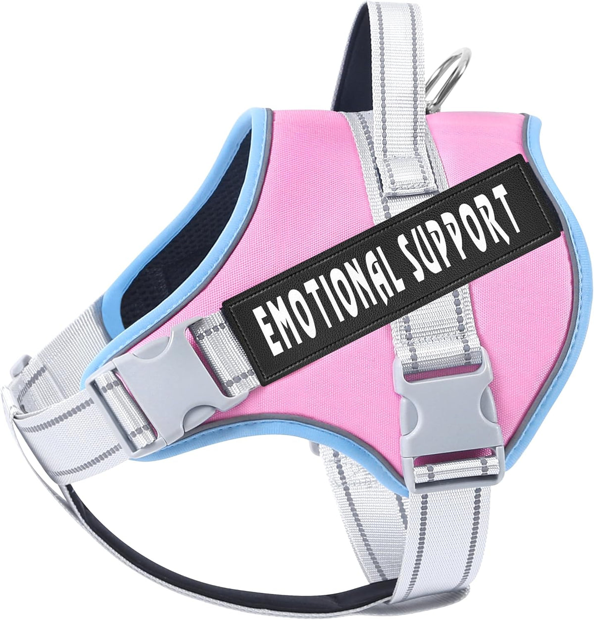 voopet Service Dog Harness, Emotional Support Pet Vest Harness, Reflective Breathable & Adjustable No Pull ESA Harness for Small Medium Large Dogs (with 4 PCS Removeable Tags),XX Small (Pack of 1) - Image 14