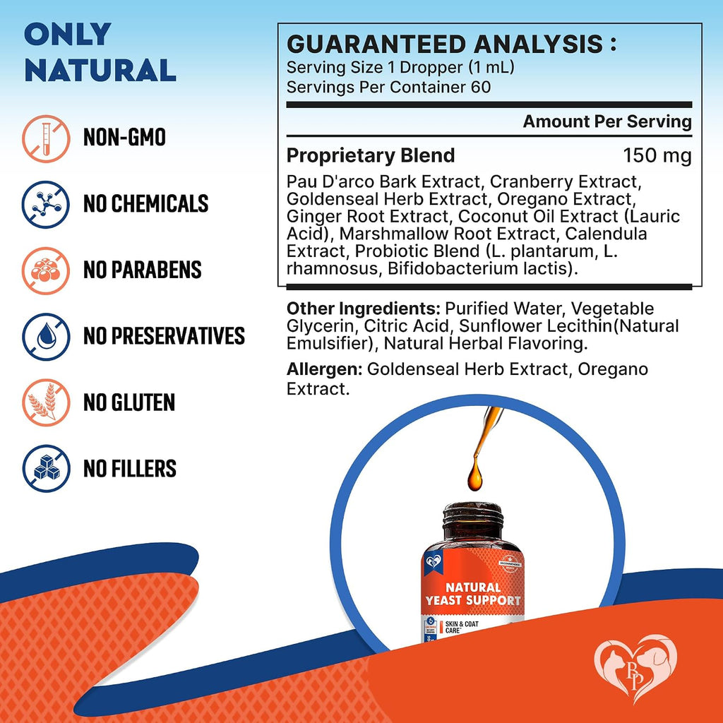 Beloved pets anti inflammatory botanical drops bottle size detail