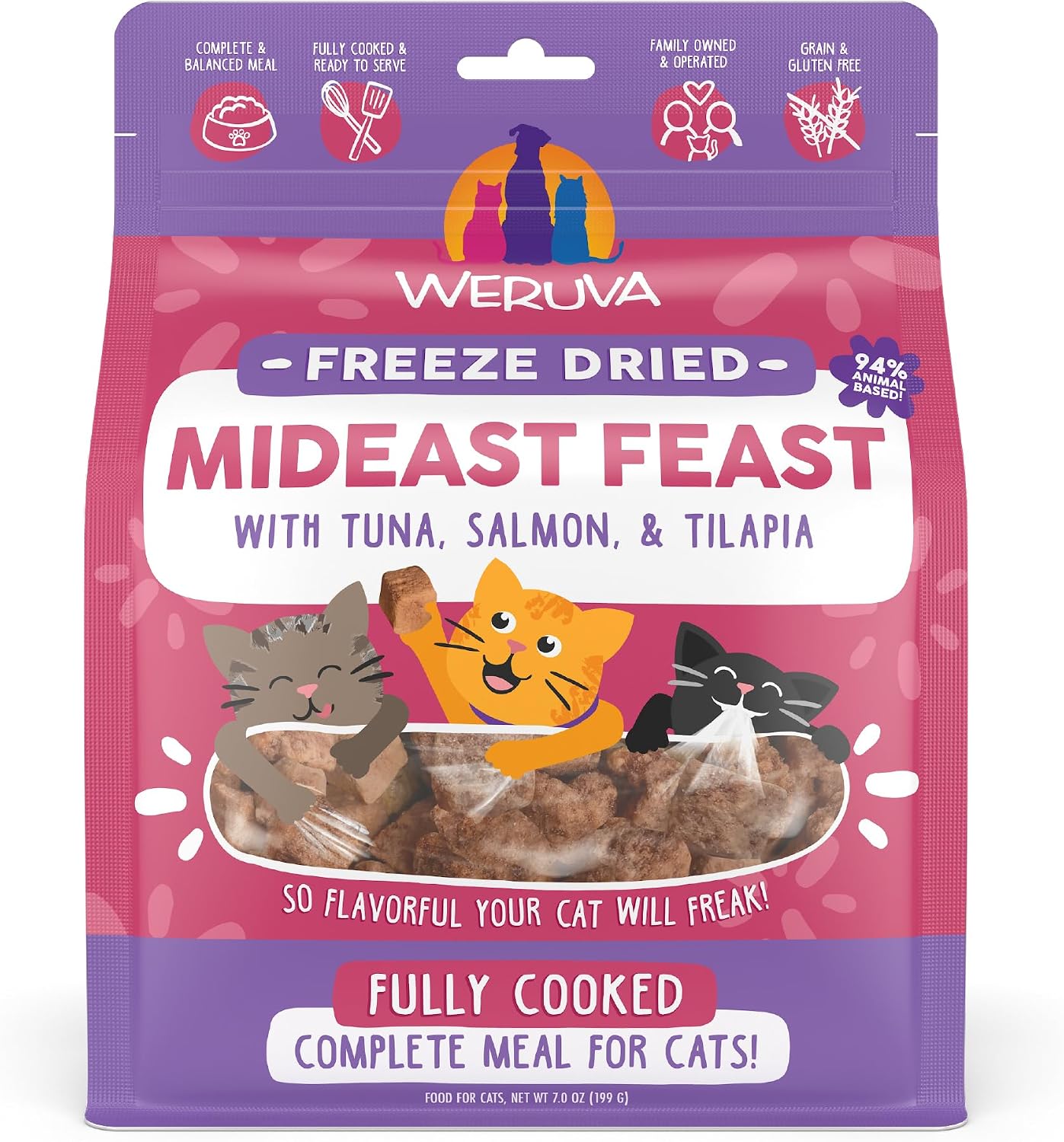 Weruva Cat Freeze Dried, Paw Lickin' Chicken with Chicken Breast, 1oz Bag - Image 11