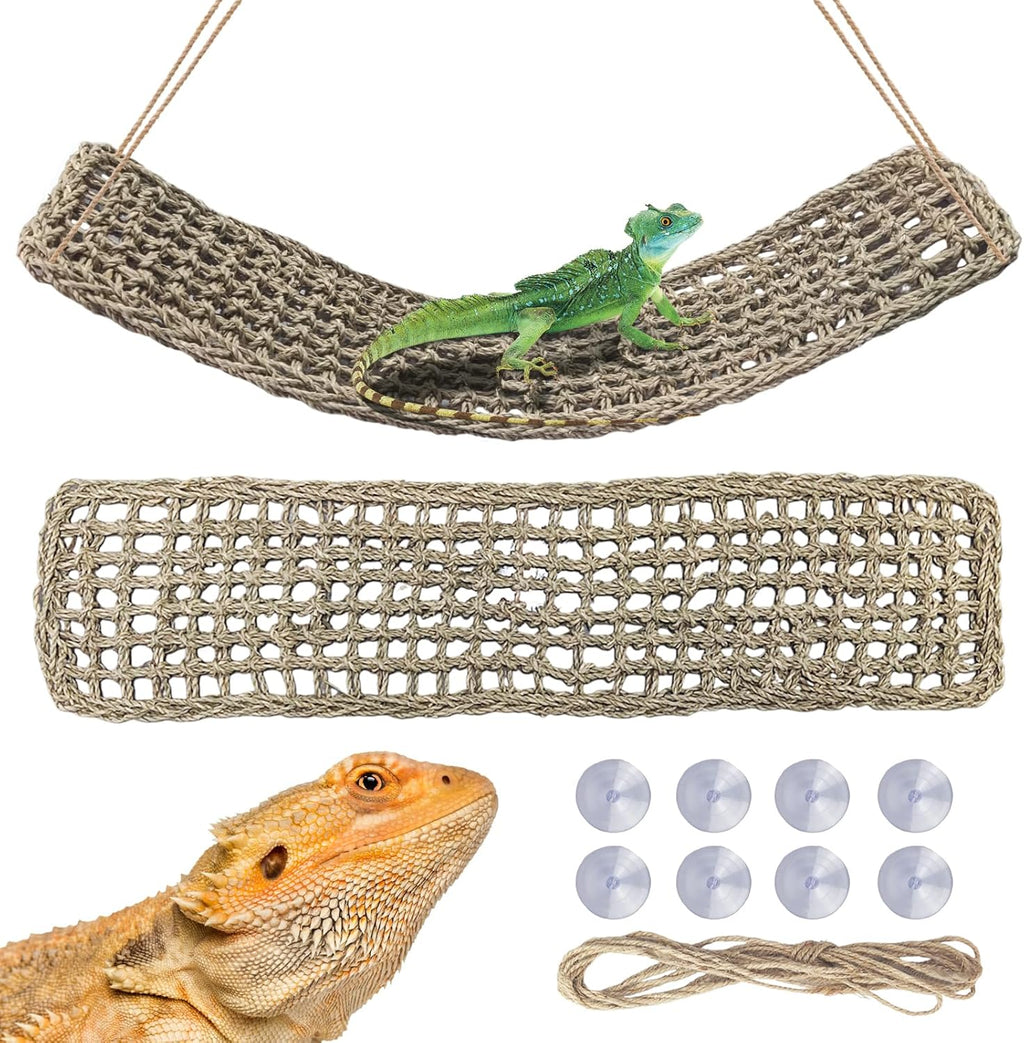 Gcvopton 2 piece bearded dragon hammock set front view