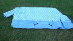 Hilason summer fly sheet folded showing sand color mesh