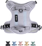 Fei & Eve Classic Dog Harness | 3-Point No-Pull Control, Dual Handle Support, Durable 900D Nylon, Tactical Patch Panel, Heavy Duty, Large (Pink) - Image 11