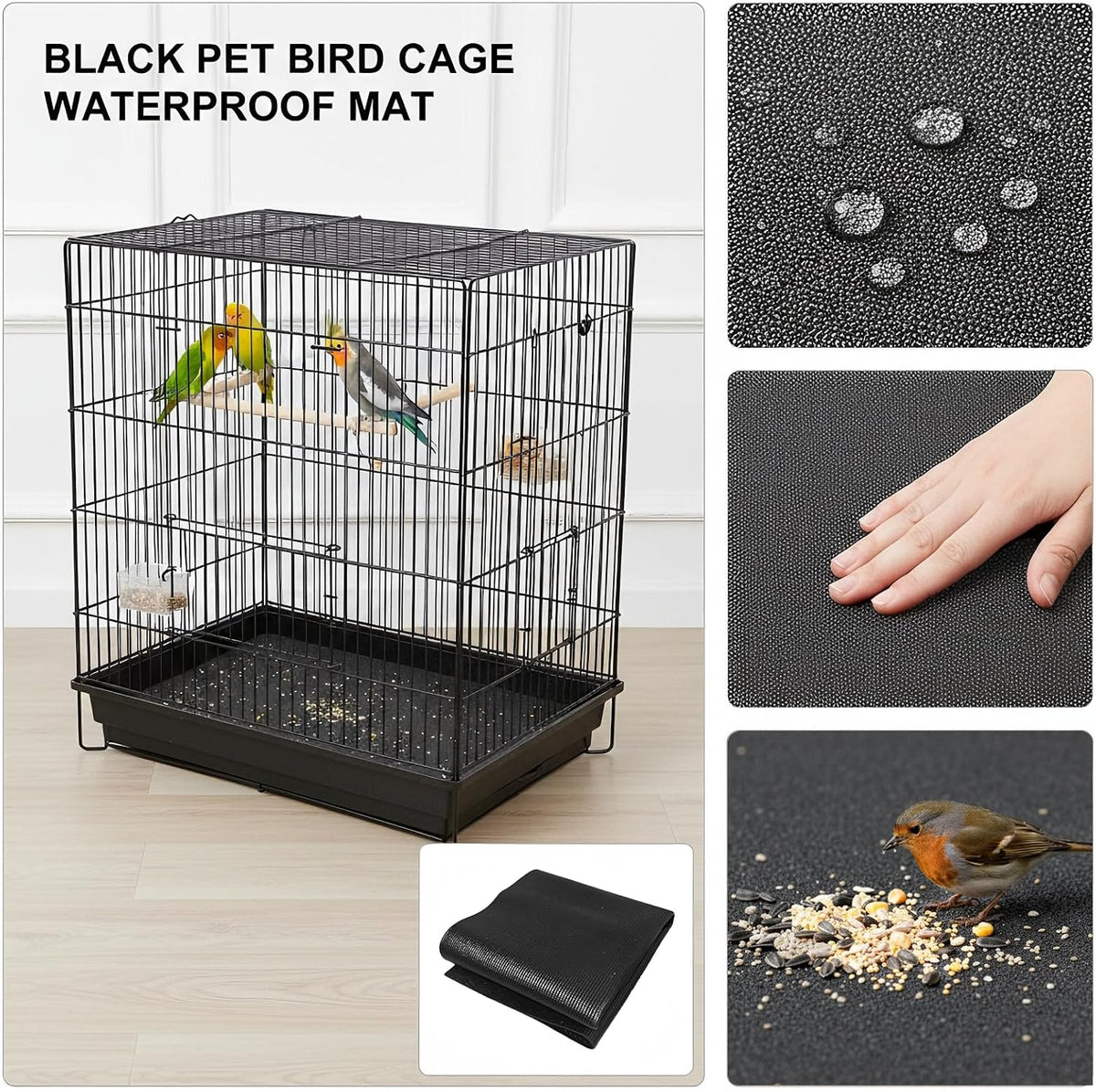 Wiojtry heavy-duty waterproof kennel floor mat