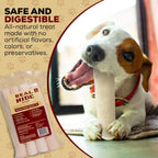 Real Hide 9 to 10 inch premium rawhide rolls single sheet natural dog treat close up