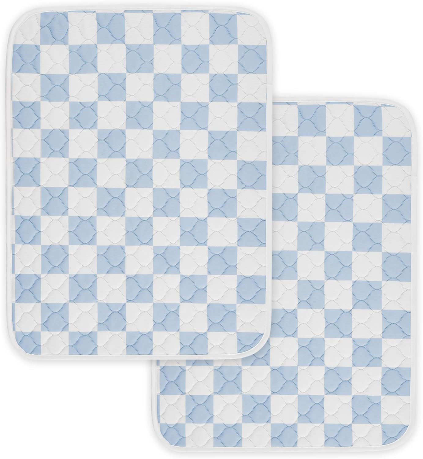 2 Pack Sage Green Checkered Washable Pee Pads for Dogs, Checkered Reusable Dog Pee Pads, for Puppy Playpen, Crate, Whelping Box, Potty Training, Cute Aesthetic Absorbency, Leak-Proof Non-Slip - Image 10