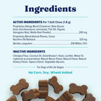 Dog anti itch soft chews for seasonal skin irritation support