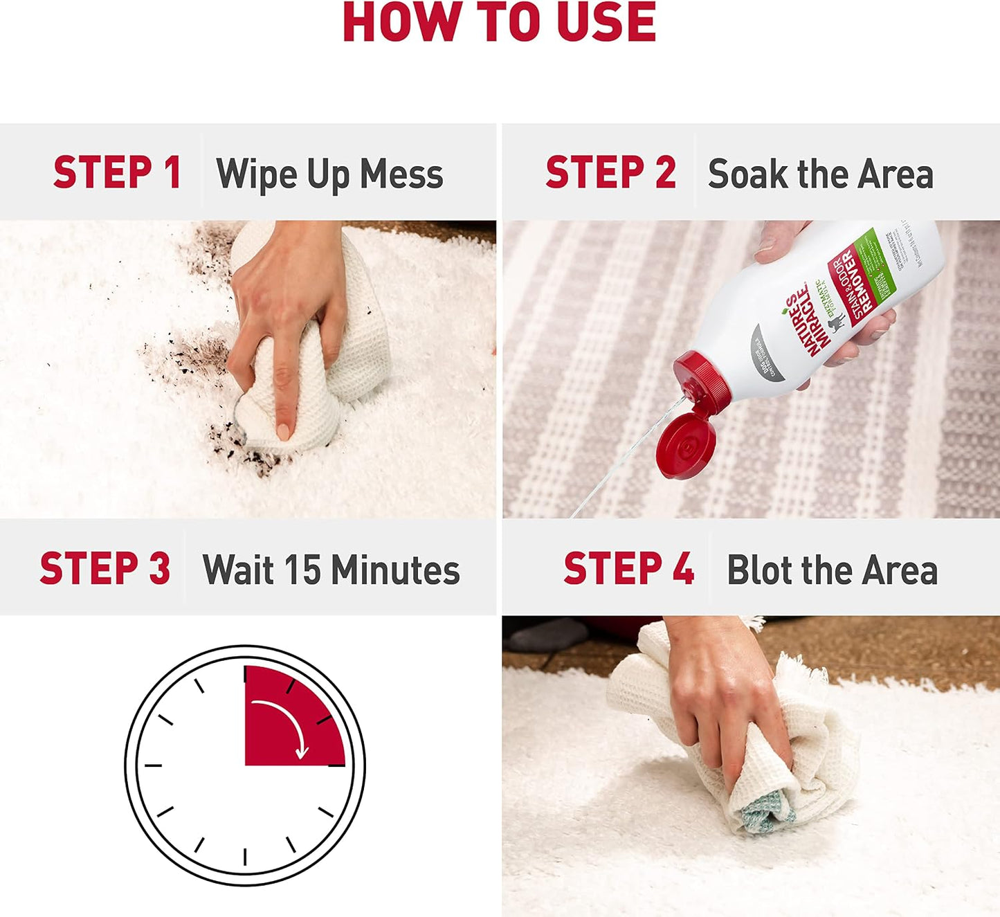 Nature's Miracle dog odor control formula in a home setting