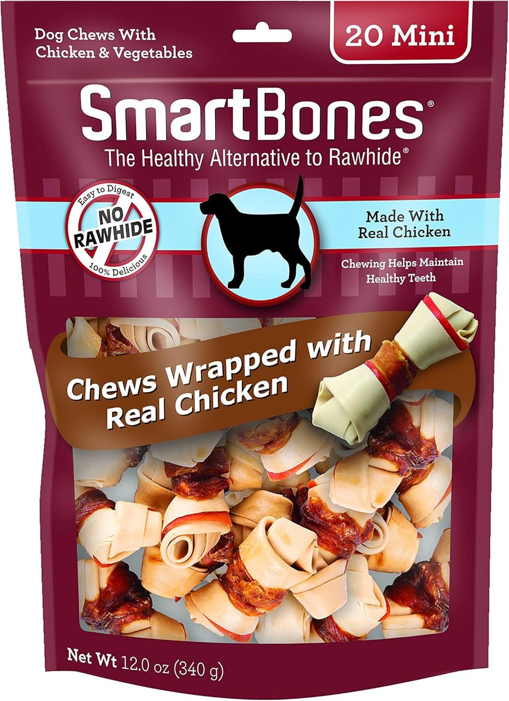 SmartBones Mini Bones with Real Chicken 56 Count, Rawhide-Free Chews for Dogs - Image 14