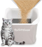 Cat Litter Sifter - SiftEase Litter Box Sifting, Fast & Easy Scoop Free Cleaner, Large Sifter with Bin for Longer Lasting Litter (Dark Grey) - Image 10