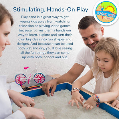 Classic Sand and Play bag being used for castle building