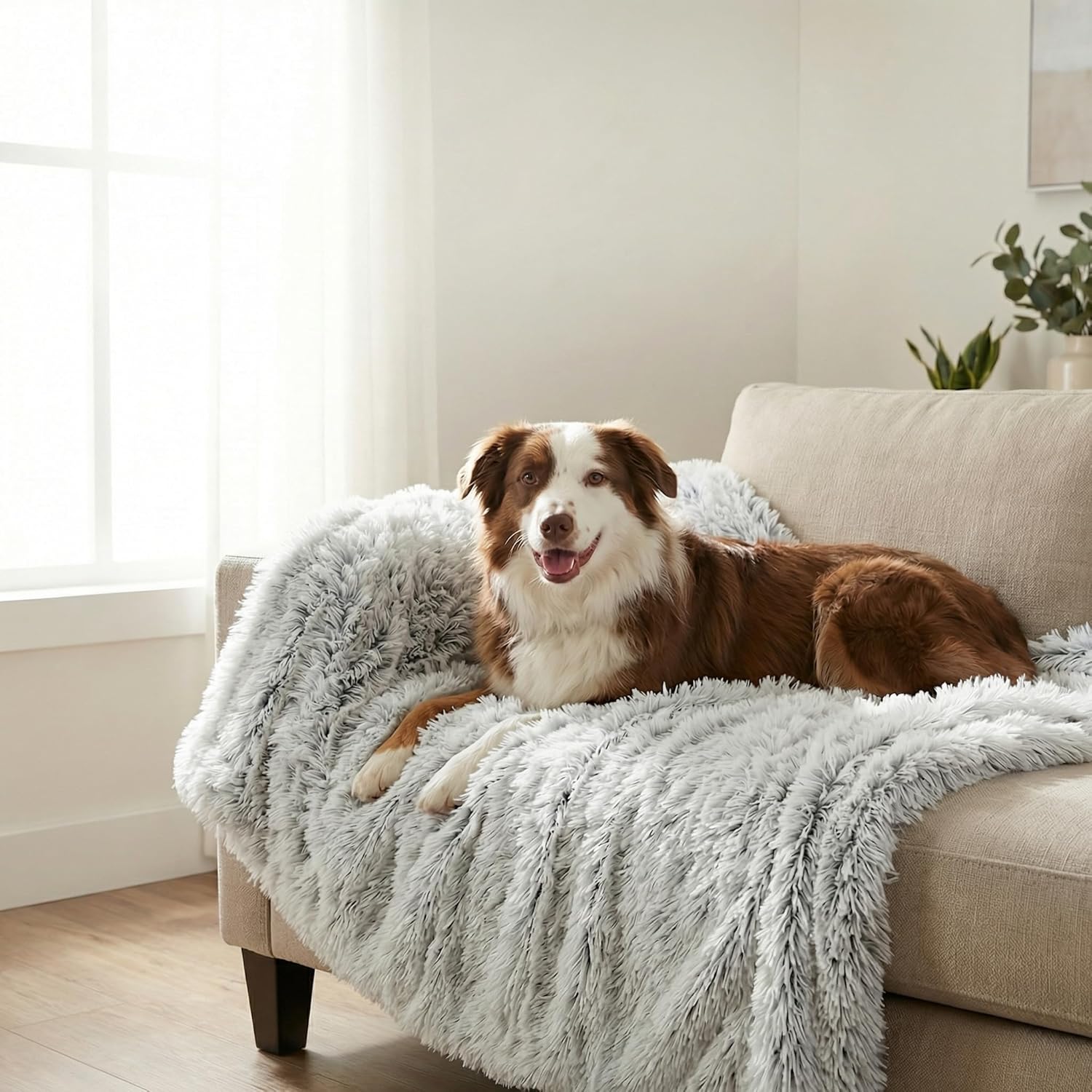 PJYuCien Dog Blanket for Dogs, Puppies and Pets, Lightweight & Portable Fluffy Fleece Throw, Super Soft Plush Cat Blanket for Couch/Car Seat/Furniture, Machine Washable, 16"x24", Grey - Image 11