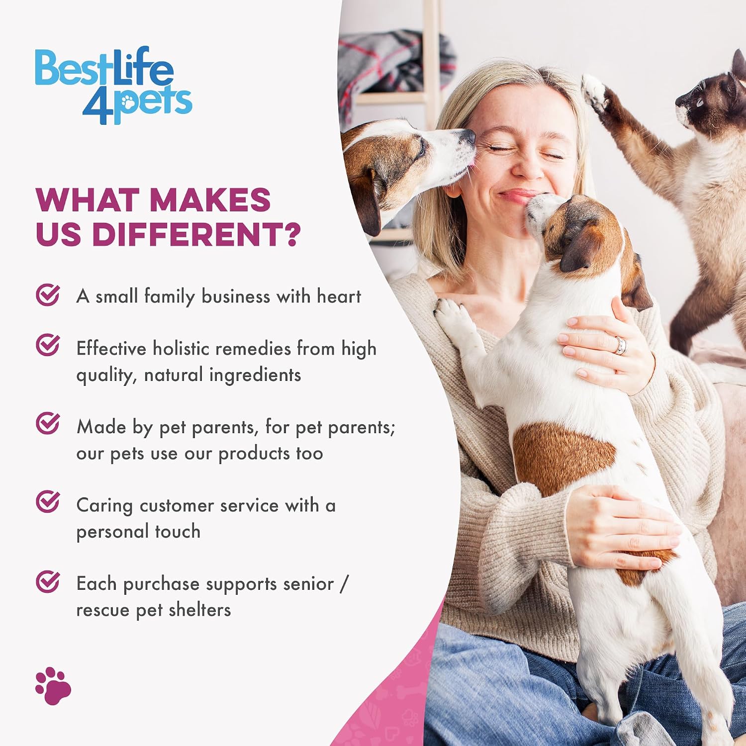 BestLife4Pets metabolic support formula bottle showing dosage instructions for small cats.