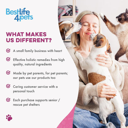 BestLife4Pets metabolic support formula bottle showing dosage instructions for small cats.