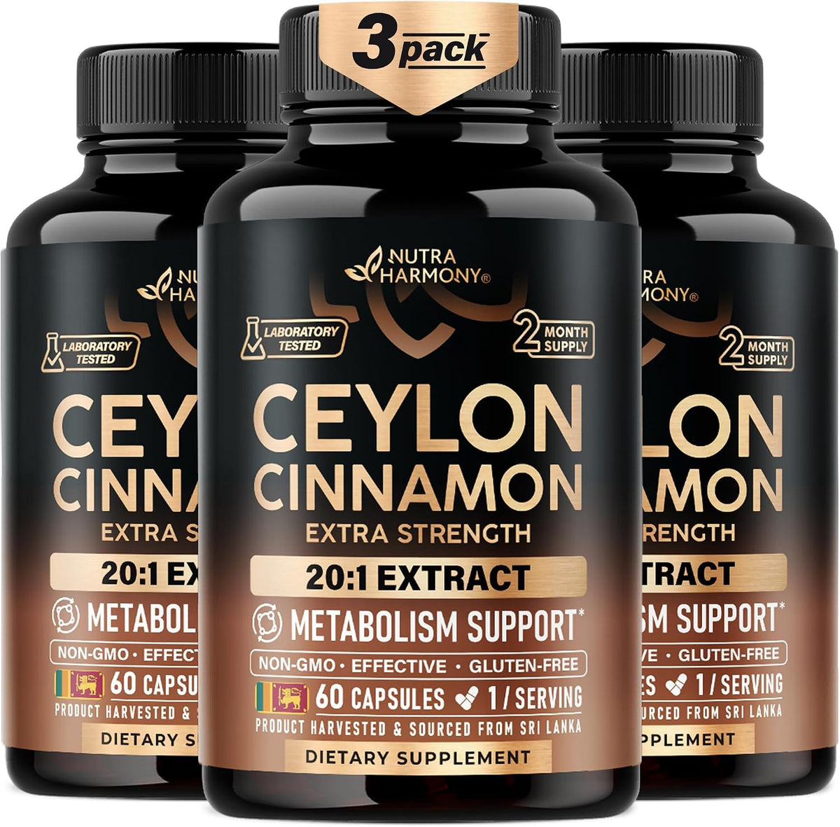 Ceylon Cinnamon Capsules - Energy Heart & Metabolism Support - 60 Capsules - Image 12