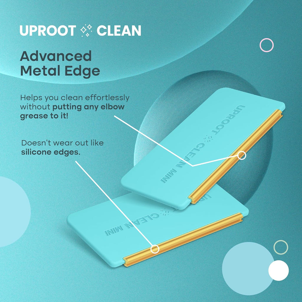 Uproot Cleaner Mini removing dog hair from a car seat