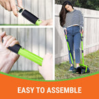 Pupzle Dog Pooper Scooper with Bag Attachment, 40" Long Handle Pooper Scooper for Large Dogs, Dog Poop Scoop for Yard, Large Capacity Swivel Bin and Rake, Lavender Scented Bags (Green) - Image 9