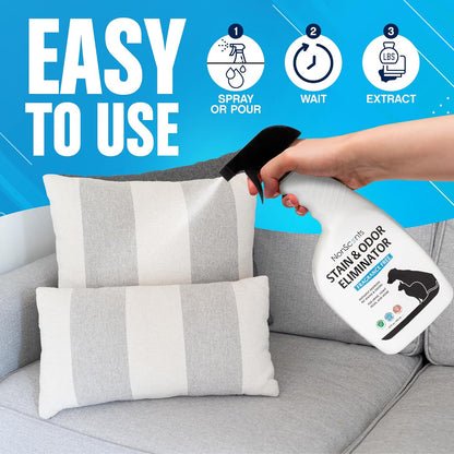 Using NonScents spray on a fabric sofa