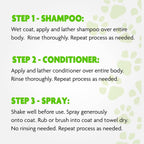 Full packaging of imported pet supplies kit for undercoat hair reduction and healthy skin