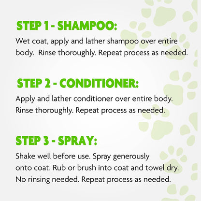 Full packaging of imported pet supplies kit for undercoat hair reduction and healthy skin