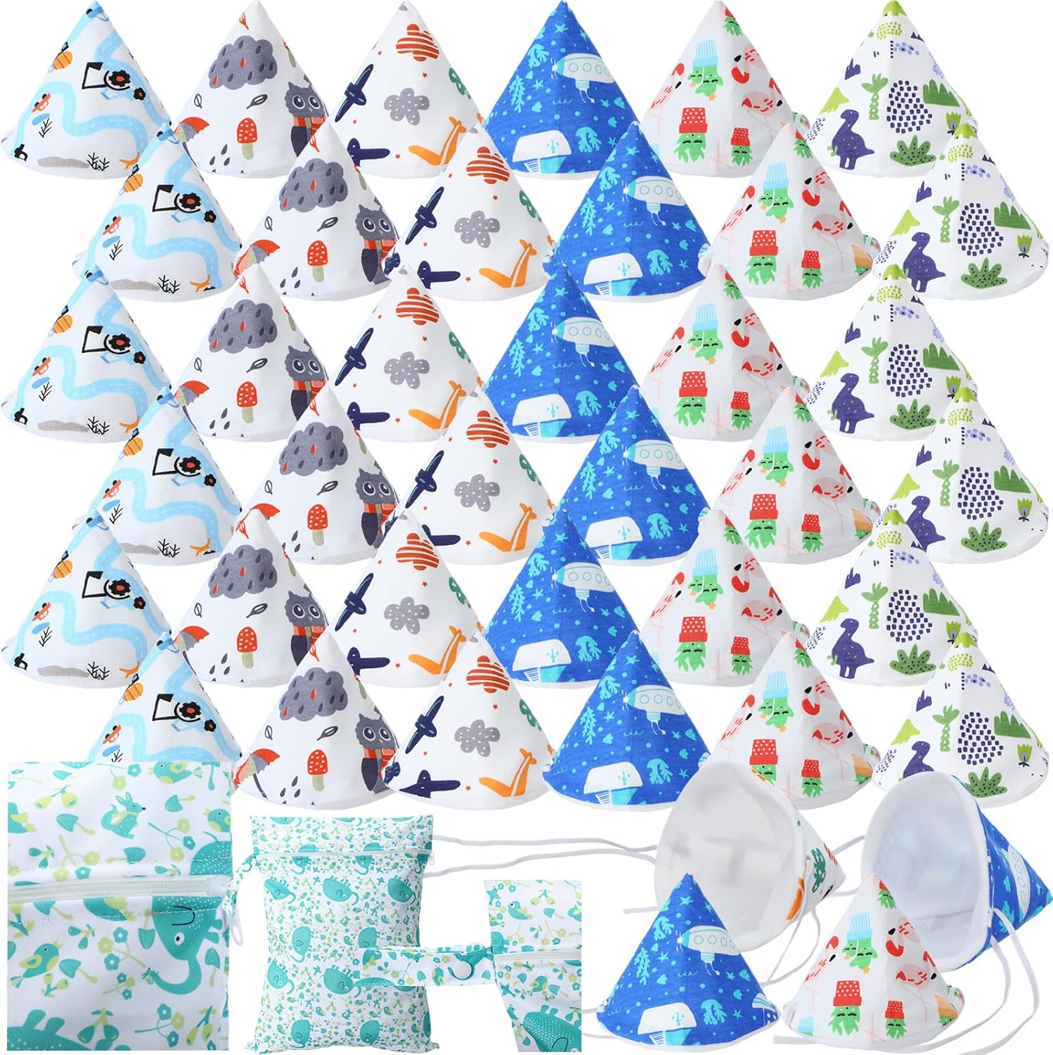 Boao 36 piece baby boy pee teepee set front view