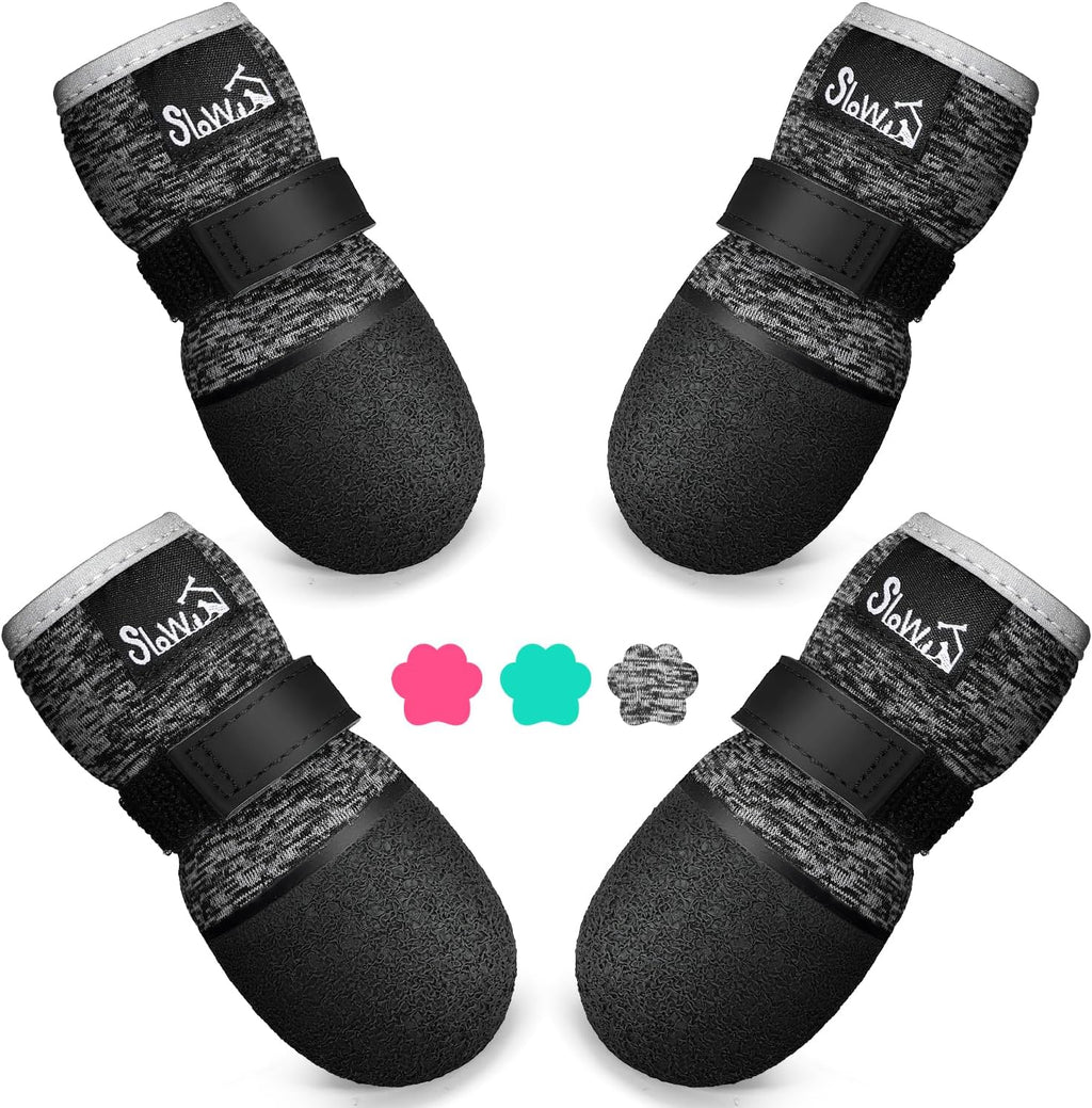 SlowTon Dog Shoes - Breathable Dog Sock Boots for Summer Hot Pavement Hardwood Floors Winter Snow, Waterproof Booties for Small Medium Large Dogs, Non-Slip Paw Protector for Outdoor Walking (Teal, 2) - Image 13