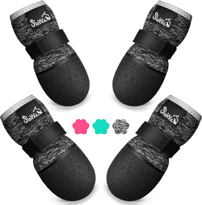 SlowTon Dog Shoes - Breathable Dog Sock Boots for Summer Hot Pavement Hardwood Floors Winter Snow, Waterproof Booties for Small Medium Large Dogs, Non-Slip Paw Protector for Outdoor Walking (Teal, 2) - Image 13