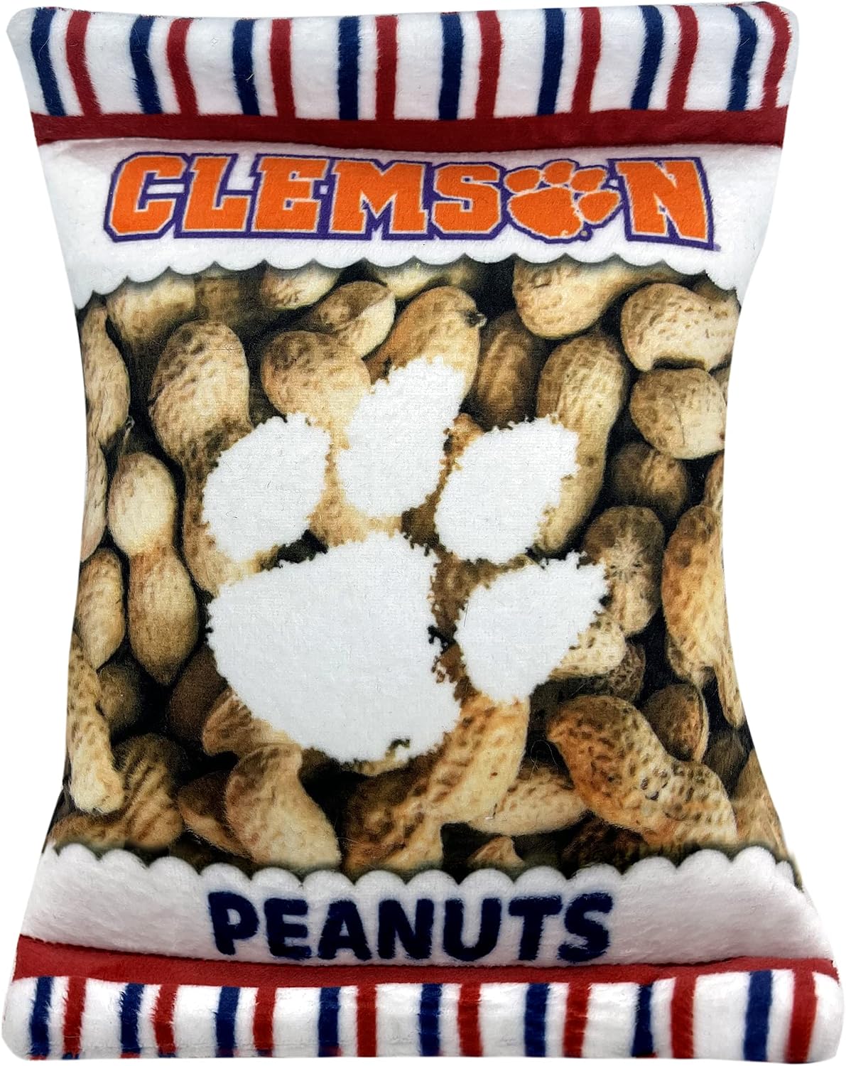 Soft plush texture detail of NCAA Purdue pet toy