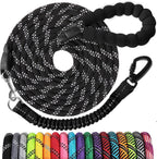 Jenico long dog leash 15 feet front view heavy duty training rope lead
