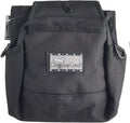 Doggone Good Rapid Rewards dog training pouch front view featuring embroidered logo and black fabric