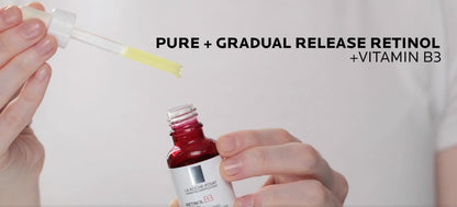 Lightweight retinol serum absorbs smoothly for nightly skincare