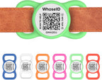 QR Code Dog Tag with NFC, Personalized Pet ID Tag, Silicone Dog ID Tag, Modifiable Pet Online Profile, Multiple Emergency Contact, Scan QR Code Send GPS Location Email (Small, Black&White) - Image 10