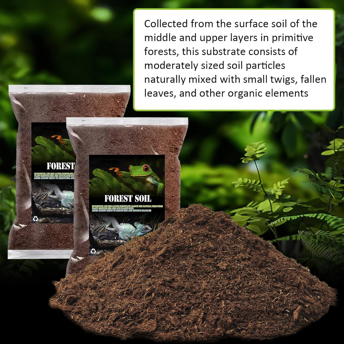 BNOSDM loose burrowing soil substrate for bearded dragon habitats