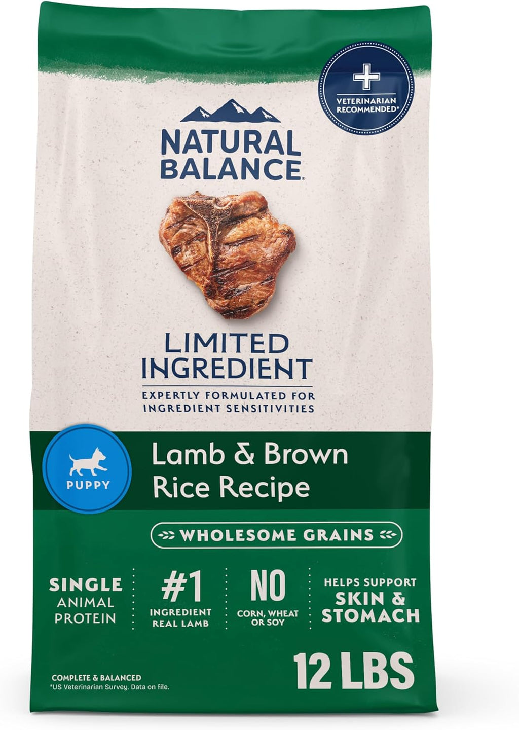 Natural Balance Limited Ingredient Puppy Dry Dog Food with Healthy Grains, Lamb & Brown Rice Recipe, 4 Pound (Pack of 1) - Image 14