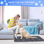 Two Aitmexcn dog pee pads folded for storage or travel