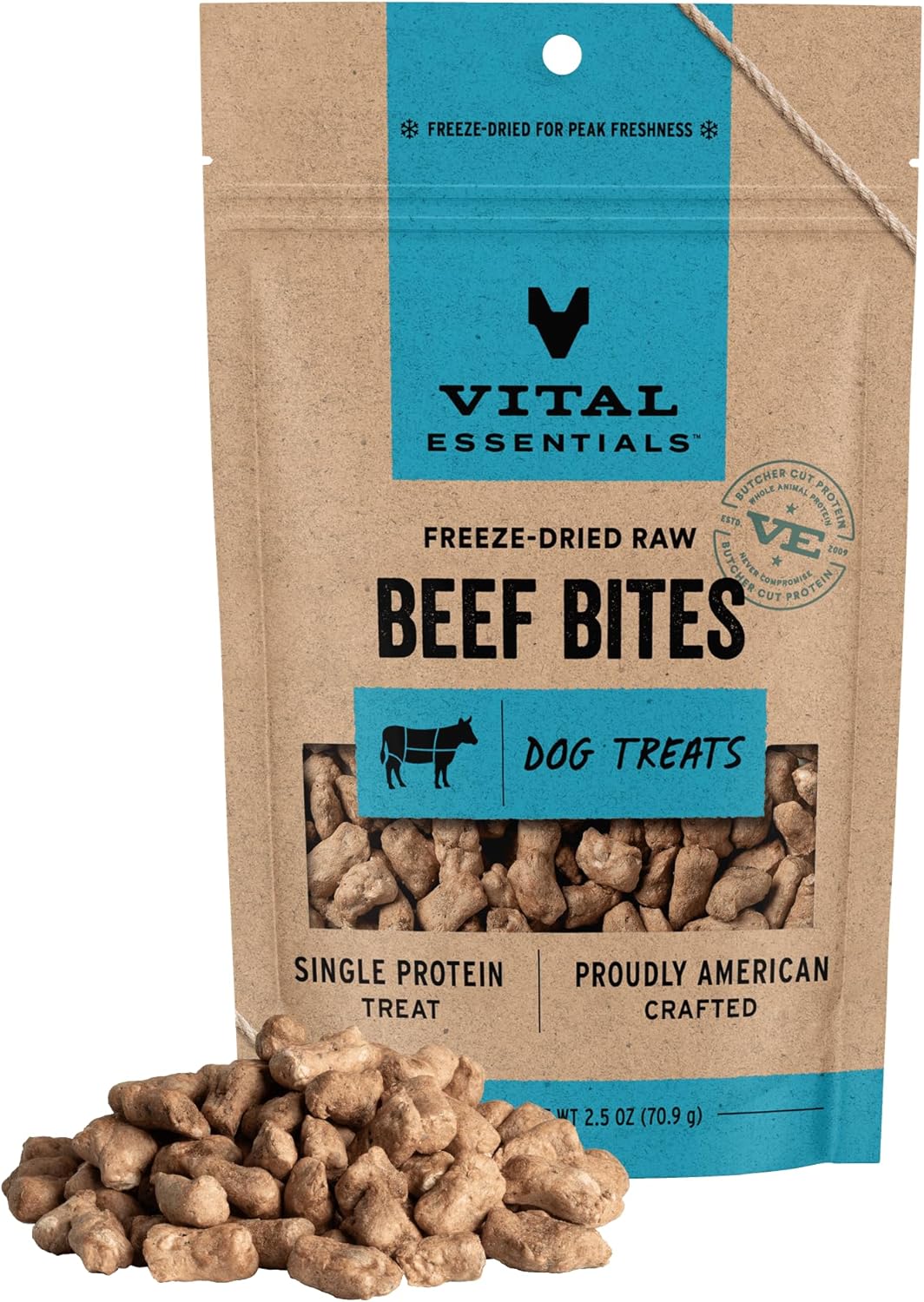 Vital Essentials Freeze Dried Dog Treats | Salmon Bites, Single Protein | Premium Quality | Grain Free Training Treats for Dogs, 2.5 oz Bag - Image 12