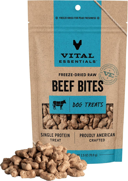 Vital Essentials Freeze Dried Dog Treats | Salmon Bites, Single Protein | Premium Quality | Grain Free Training Treats for Dogs, 2.5 oz Bag - Image 12
