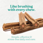 Authentic Caledon Farms premium dental sticks packaged for freshness and plaque control.