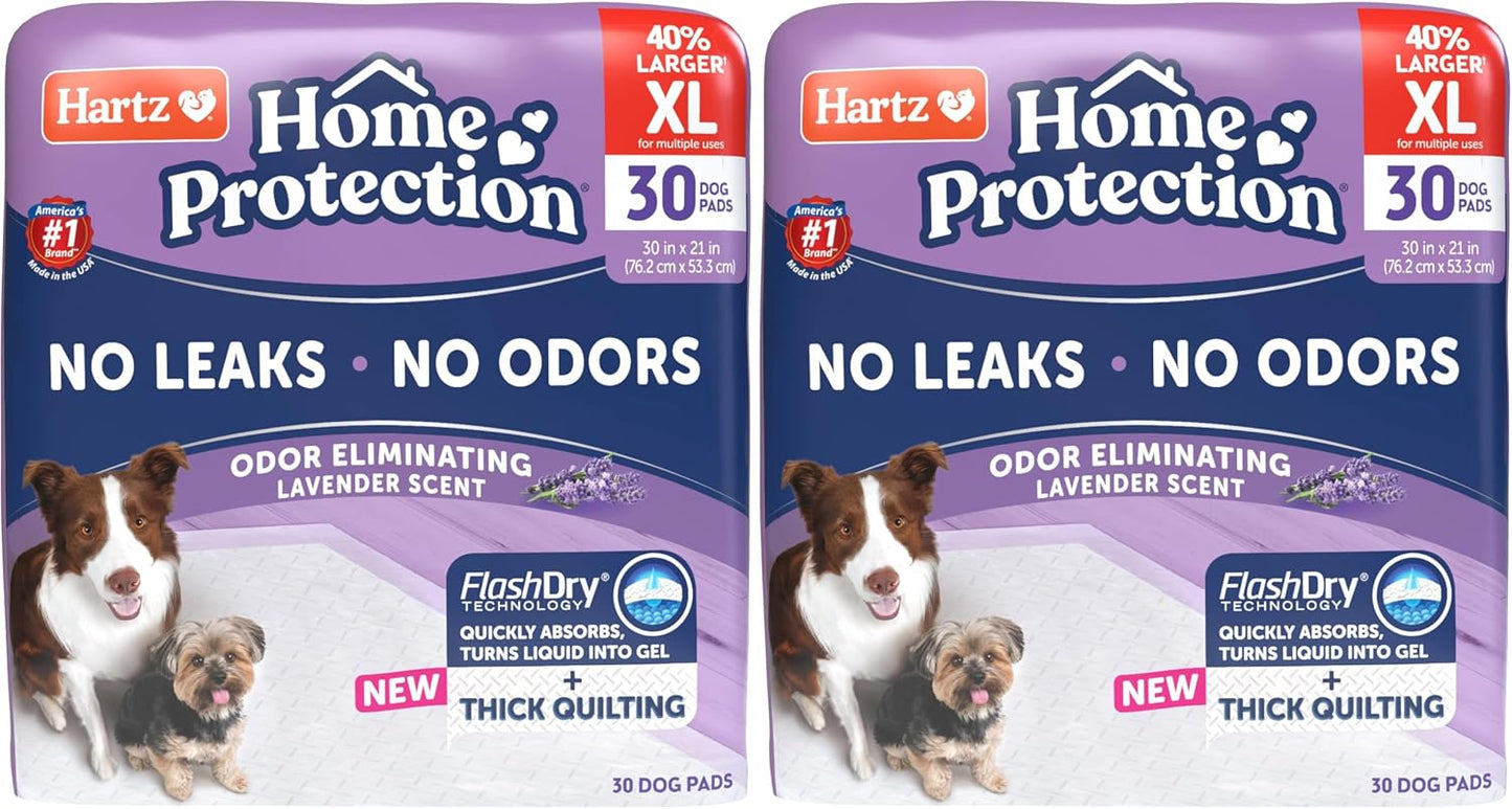 Hartz Home Protection Super Absorbent Odor Eliminating Lavender Scented No Leak Dog Pads,XL 30 count - Image 12