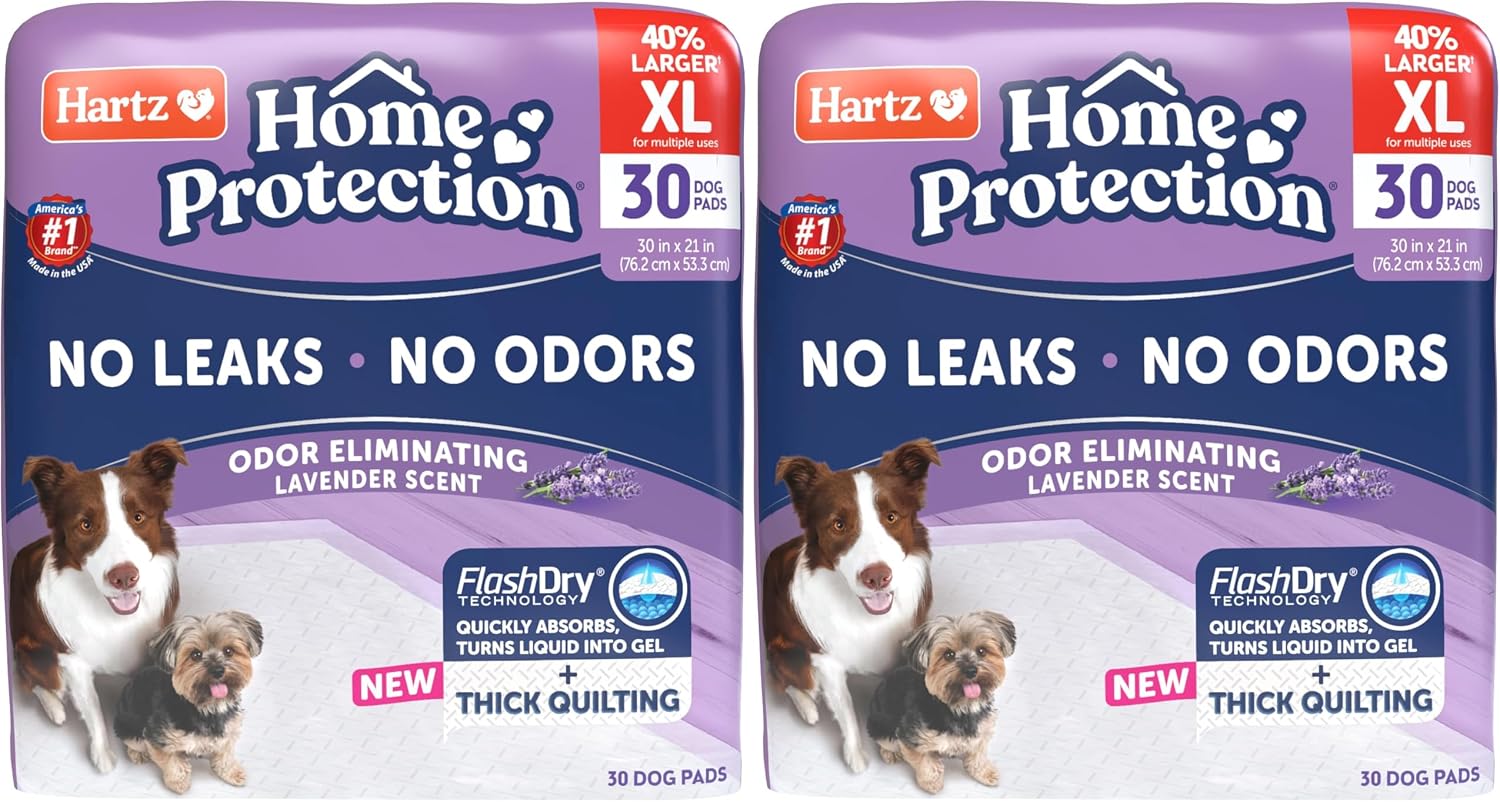 Hartz Home Protection Super Absorbent Odor Eliminating Lavender Scented No Leak Dog Pads,XL 30 count - Image 12