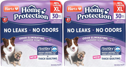 Hartz Home Protection Super Absorbent Odor Eliminating Lavender Scented No Leak Dog Pads,XL 30 count - Image 12