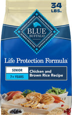 Blue Buffalo Life Protection Formula Chicken & Brown Rice Senior Dry Dog Food, Supports Immunity with Antioxidant-Rich LifeSource Bits, Promotes Healthy Muscle Development, Skin & Coat Health, 40 lbs - Image 13