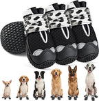 SlowTon Dog Shoes for Large Small Medium Dogs - Breathable Dog Boots for Summer Hot Pavement, Paw Protector for Outdoor Walking Winter Snow, Anti-Slip Rubber Dog Booties for Hardwood Floor (Green, 6) - Image 12