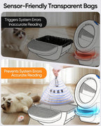 Bulk pack of one hundred eighty count automatic pet litter bags