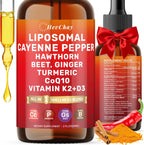 HevChay Liposomal Cayenne Pepper Drops front view bottle