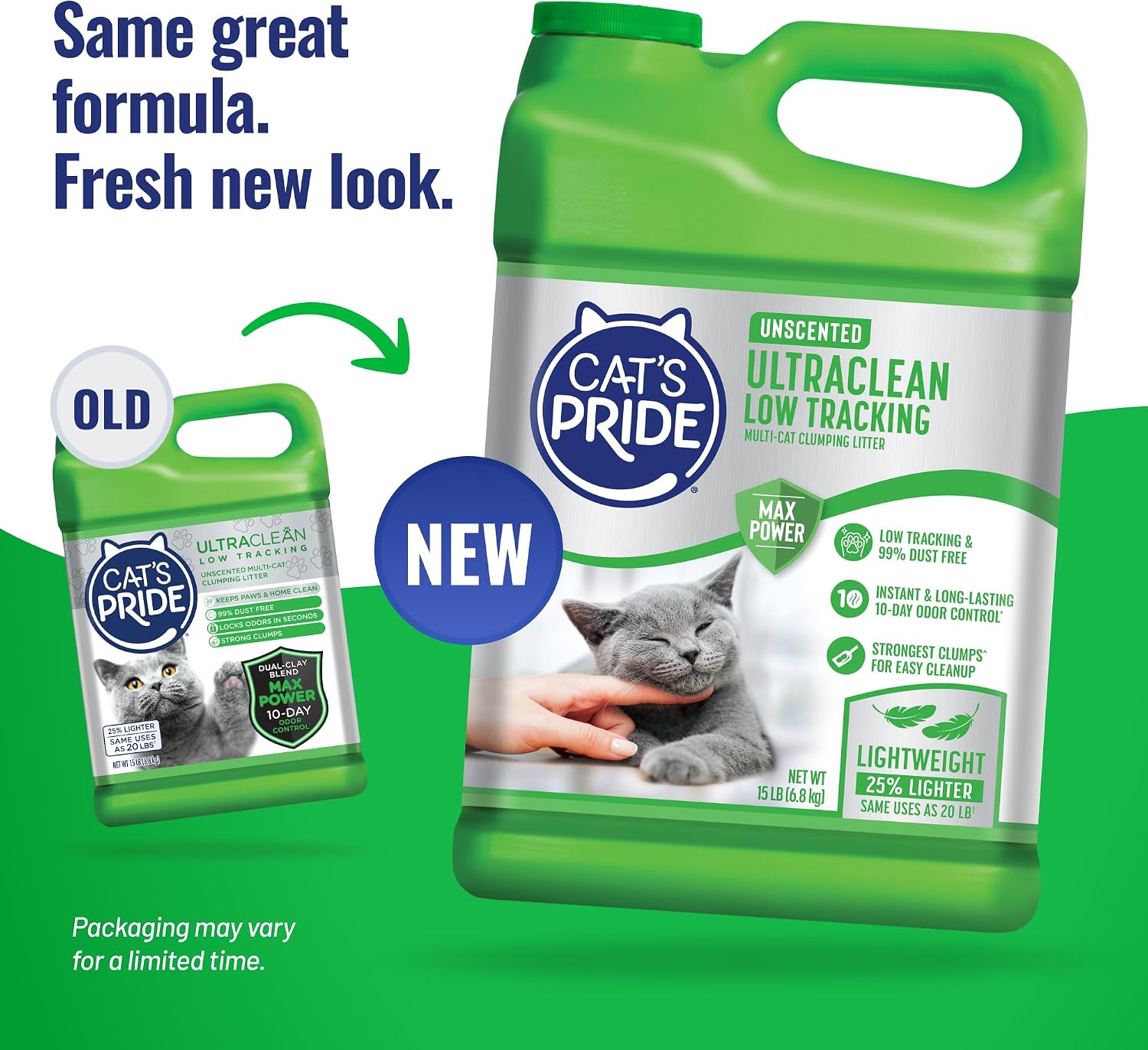 Cats Pride 15 pound unscented clay litter jug
