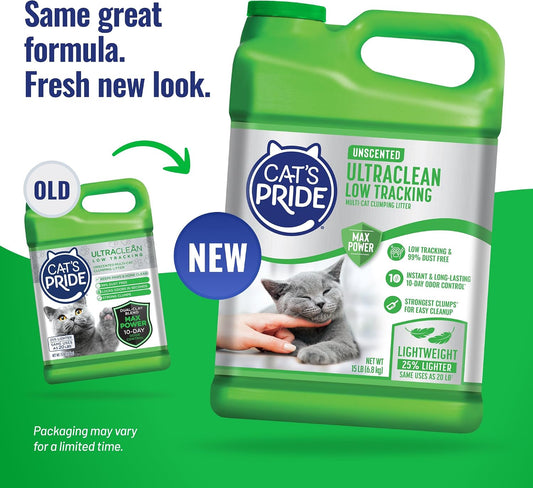 Cats Pride 15 pound unscented clay litter jug