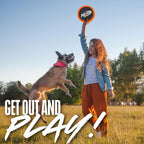 Side profile of Nerf Dog Zone Flyer showing lightweight aerodynamic shape.