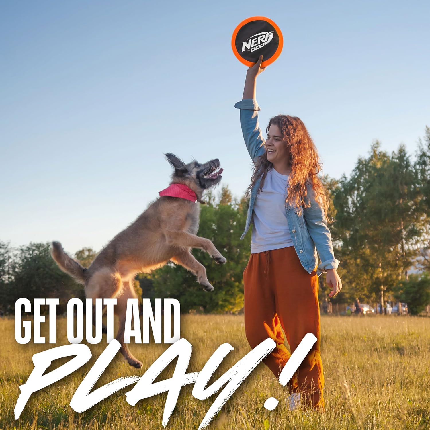 Side profile of Nerf Dog Zone Flyer showing lightweight aerodynamic shape.