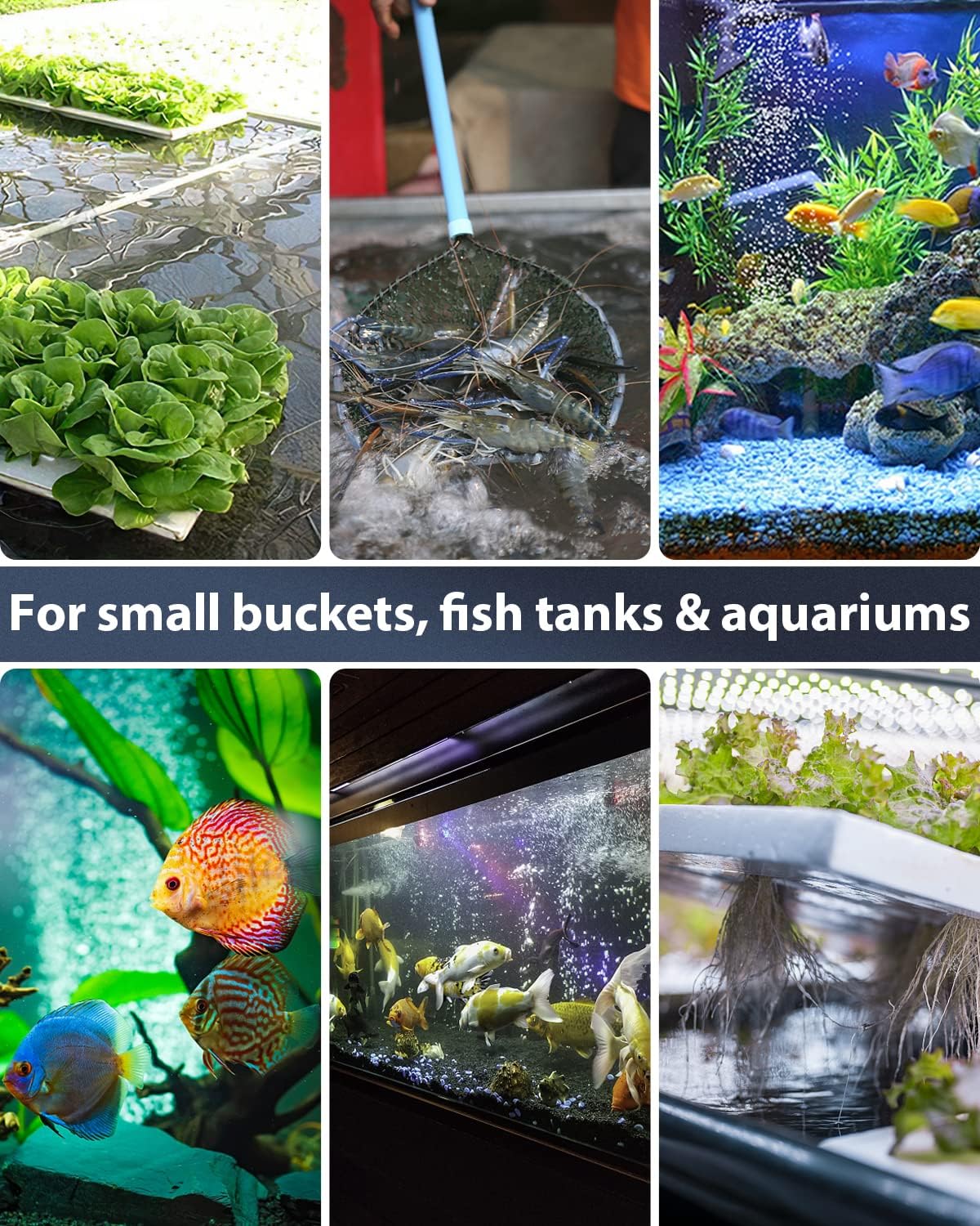 Pawfly square oxygen diffuser bar for small aquariums