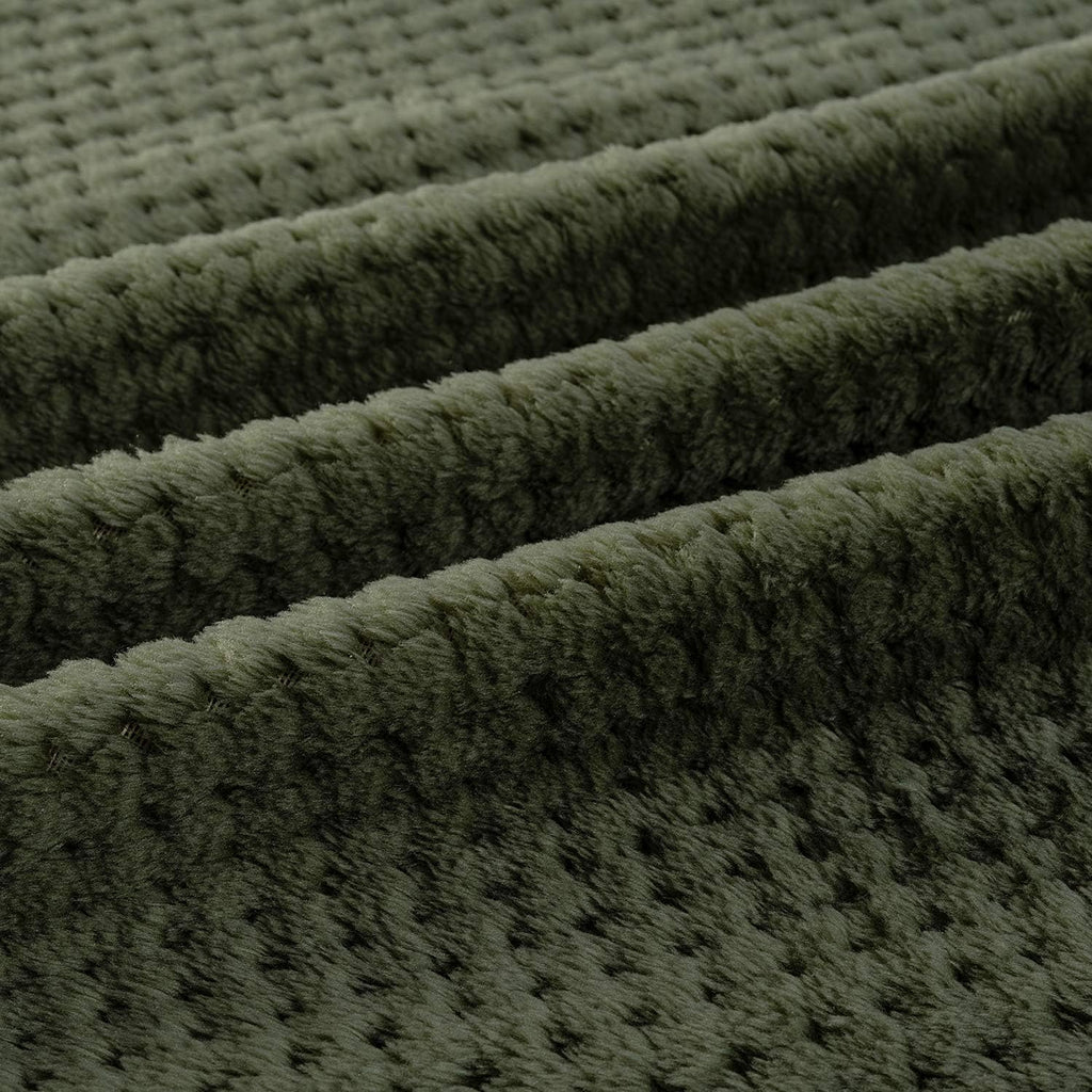 Large CUTEMATE cat blanket spread across a luxury bed for furniture protection.